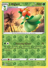 Lilligant 010/203 Evolving Skies Reverse Holo Grass pattern, representative matte composite image