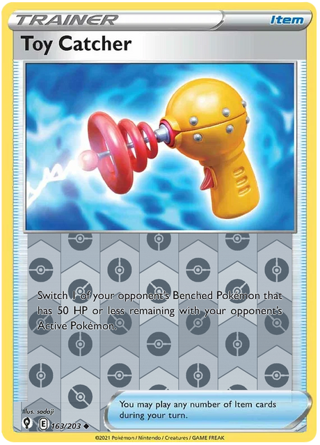 Toy Catcher 163, Evolving Skies Singles, Reverse Holo, representative matte composite