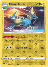 Manectric 052, Vivid Voltage Singles, Reverse Holo, representative matte composite