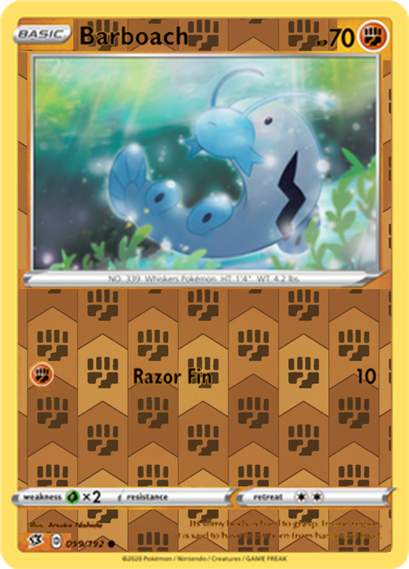 Barboach 099, Rebel Clash Singles, Reverse Holo, representative matte composite