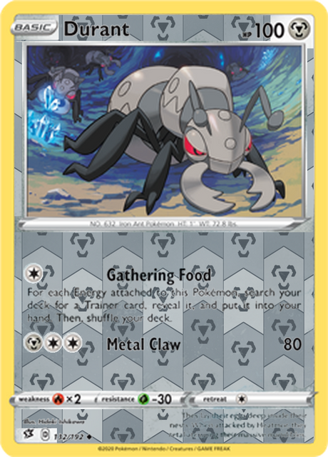 Durant 132, Rebel Clash Singles, Reverse Holo, representative matte composite