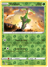 Virizion 014, Silver Tempest Base, Reverse Holo, representative matte composite