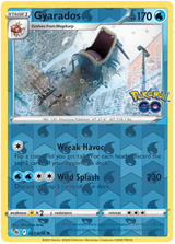 Gyarados 022, Pokemon Go Singles, Reverse Holo, representative matte composite