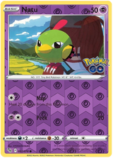 Natu 032, Pokemon Go Singles, Reverse Holo, representative matte composite
