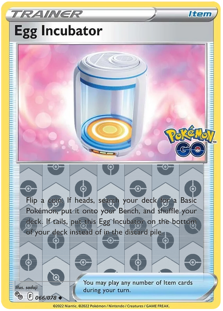 Egg Incubator 066, Pokemon Go Singles, Reverse Holo, representative matte composite