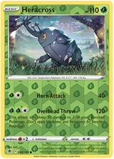 Heracross 008, Astral Radiance Singles, Reverse Holo, representative matte composite