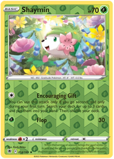 Shaymin 014, Astral Radiance Singles, Reverse Holo, representative matte composite
