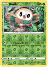 Rowlet 019, Astral Radiance Singles, Reverse Holo, representative matte composite
