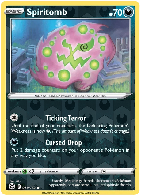 Spiritomb 089, Brilliant Stars Singles, Reverse Holo, representative matte composite