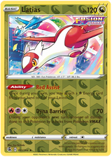 Latias 193, Fusion Strike Singles, Reverse Holo, representative matte composite