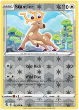 Stantler 208, Fusion Strike Singles, Reverse Holo, representative matte composite