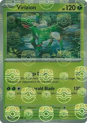 Virizion 010/086 White Flare Master Ball Reverse Holo
