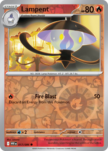 Lampent 017/086 White Flare Reverse Holo