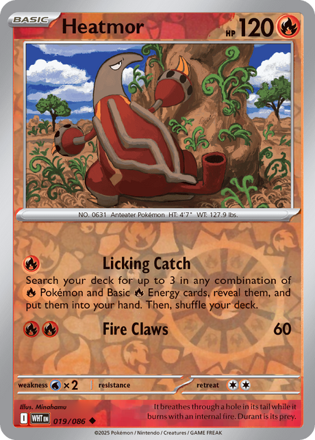 Heatmor 019/086 White Flare Reverse Holo
