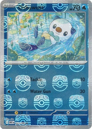 Oshawott 021/086 White Flare Master Ball Reverse Holo
