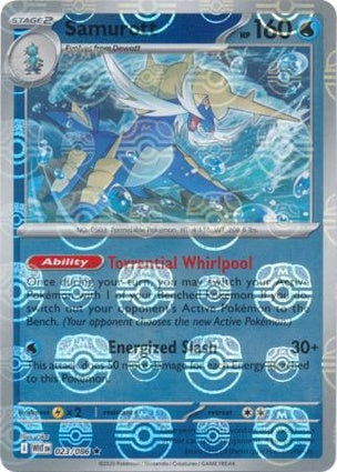 Samurott 023/086 White Flare Master Ball Reverse Holo