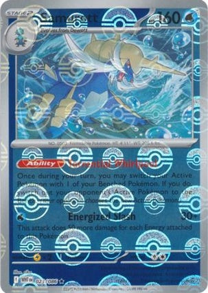 Samurott 023/086 White Flare Poké Ball Reverse Holo