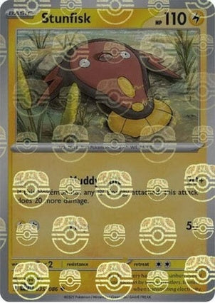 Stunfisk 035/086 White Flare Master Ball Reverse Holo