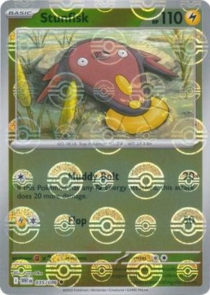 Stunfisk 035/086 White Flare Poké Ball Reverse Holo