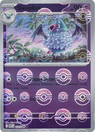 Swoobat 037/086 White Flare Poké Ball Reverse Holo