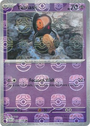 Yamask 039/086 White Flare Master Ball Reverse Holo