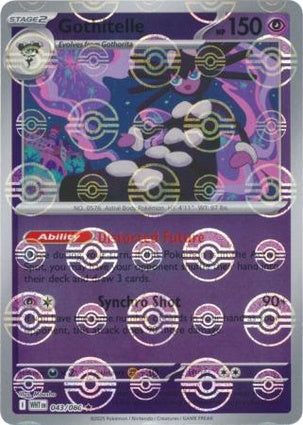 Gothitelle 043/086 White Flare Poké Ball Reverse Holo