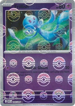 Frillish 044/086 White Flare Poké Ball Reverse Holo