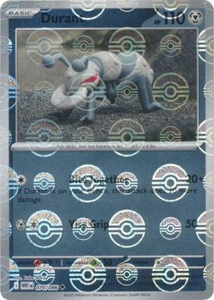 Durant 070/086 White Flare Poké Ball Reverse Holo