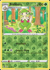 Breloom 005/264, Fusion Strike, Reverse Holo finish, representative matte composite