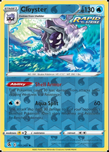 Cloyster 051/264, Fusion Strike, Reverse Holo finish, representative matte composite