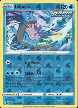 Lapras 054/264, Fusion Strike, Reverse Holo finish, representative matte composite