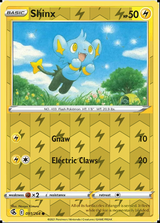 Shinx 091/264, Fusion Strike, Reverse Holo finish, representative matte composite