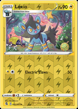 Luxio 092/264, Fusion Strike, Reverse Holo finish, representative matte composite