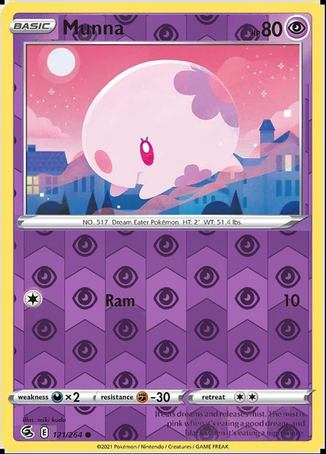 Munna 121/264, Fusion Strike, Reverse Holo finish, representative matte composite