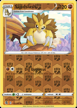 Sandslash 132/264, Fusion Strike, Reverse Holo finish, representative matte composite