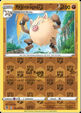 Primeape 134/264, Fusion Strike, Reverse Holo finish, representative matte composite