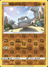 Geodude 135/264, Fusion Strike, Reverse Holo finish, representative matte composite
