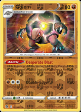 Golem 137/264, Fusion Strike, Reverse Holo finish, representative matte composite