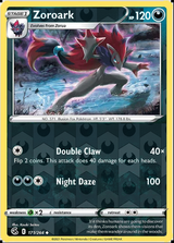 Zoroark 171/264, Fusion Strike, Reverse Holo finish, representative matte composite