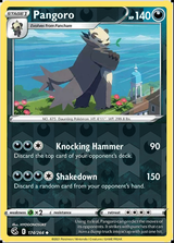 Pangoro 174/264, Fusion Strike, Reverse Holo finish, representative matte composite