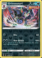 Grimmsnarl 178/264, Fusion Strike, Reverse Holo finish, representative matte composite