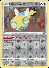 Dunsparce 207/264, Fusion Strike, Reverse Holo finish, representative matte composite