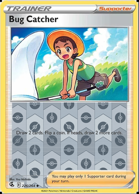 Bug Catcher 226/264, Fusion Strike, Reverse Holo finish, representative matte composite