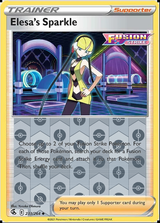 Elesa's Sparkle 233/264, Fusion Strike, Reverse Holo finish, representative matte composite