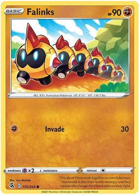 Falinks Fusion Strike Pokemon Card Singles 155/264