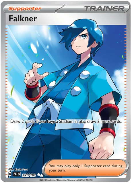 Falkner Full Art Paldea Evolved Single Pokemon Card