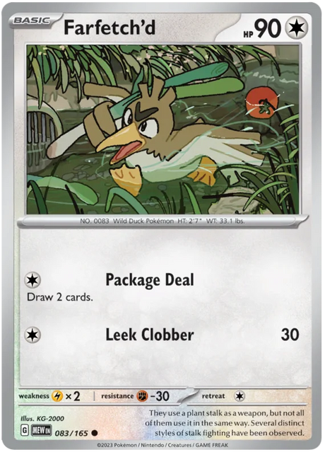 Farfetch'd 151 Single Pokemon Card