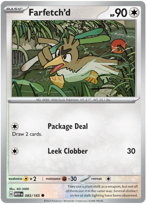 Farfetch'd 151 Single Pokemon Card