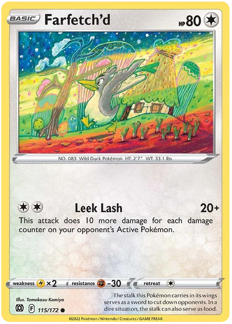 Farfetch'd Brilliant Stars Pokemon Card Singles 115/172