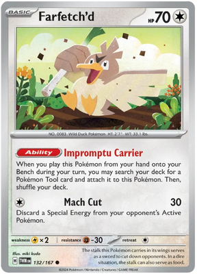 Farfetch'd Twilight Masquerade Pokemon Single 132/167
